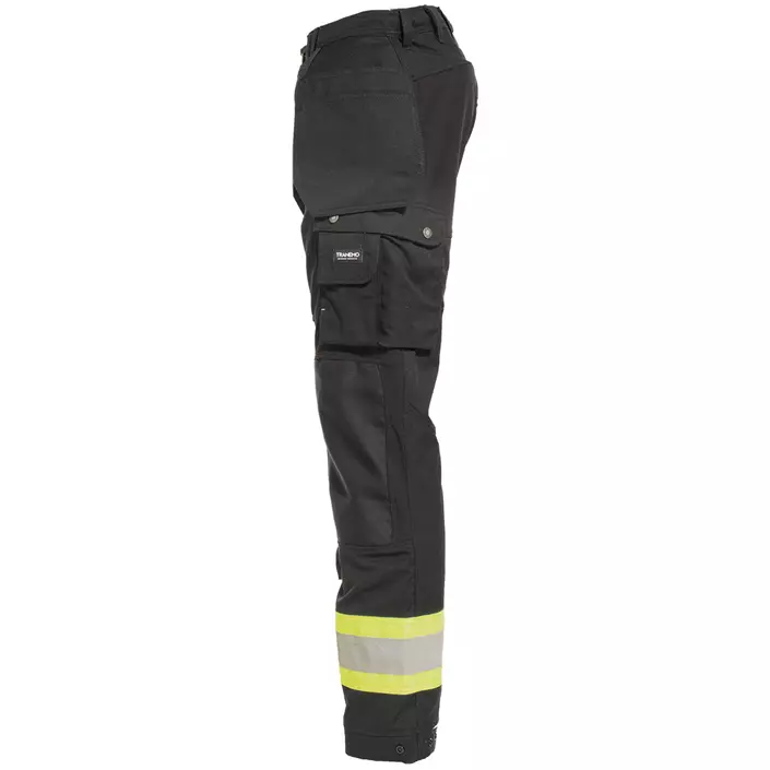 Tranemo Comfort Stretch craftsman trousers, Black/Hi-Vis Yellow, large image number 2