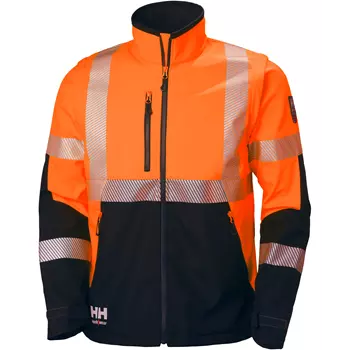 Helly Hansen ICU softshell jacket, Hi-vis Orange/Ebony