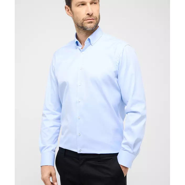 Eterna Cover Modern fit skjorte, White, Light blue, large image number 1