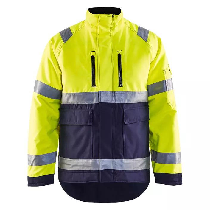 Blåkläder winter work jacket, Yellow/Marine, large image number 0