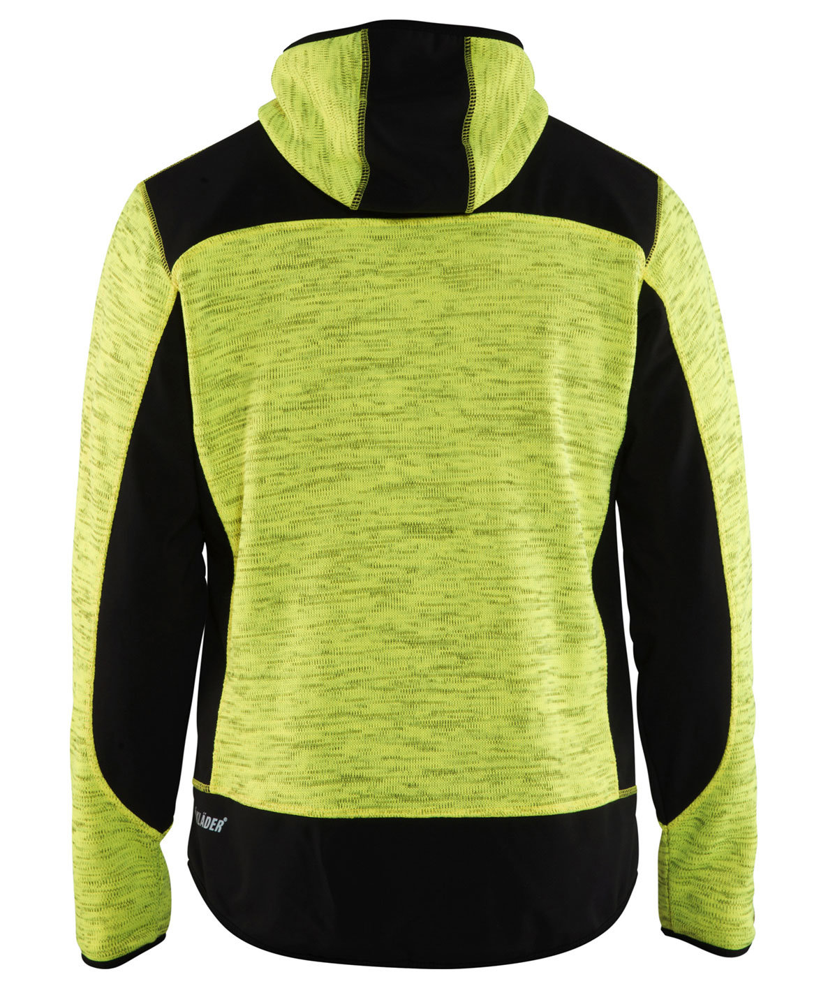 Bl&aring;kl&auml;der stickad softshelljacka X4930, Gul/Svart, large image number 2