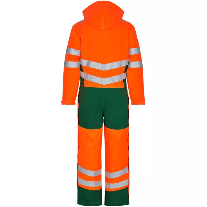 Engel Safety vinterkedeldragt, Hi-vis Orange/Grøn, large image number 1