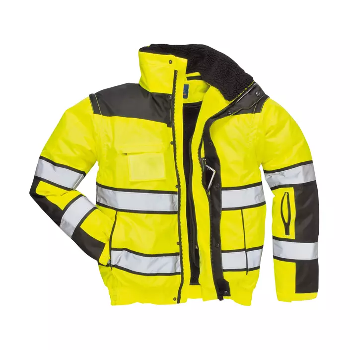 Portwest 3-i-1 pilotjacka, Gul/Svart, large image number 0