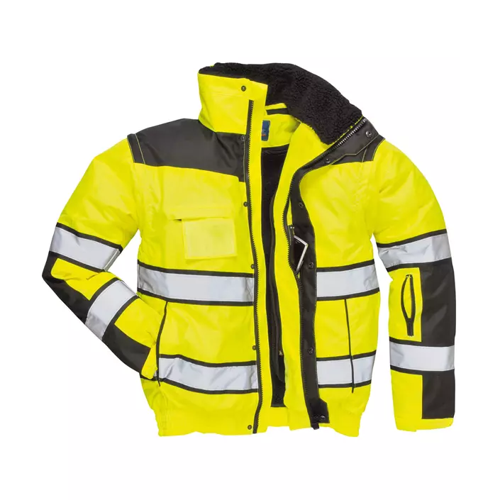 Portwest 3-in-1 pilotjacket, Yellow/Black, large image number 0