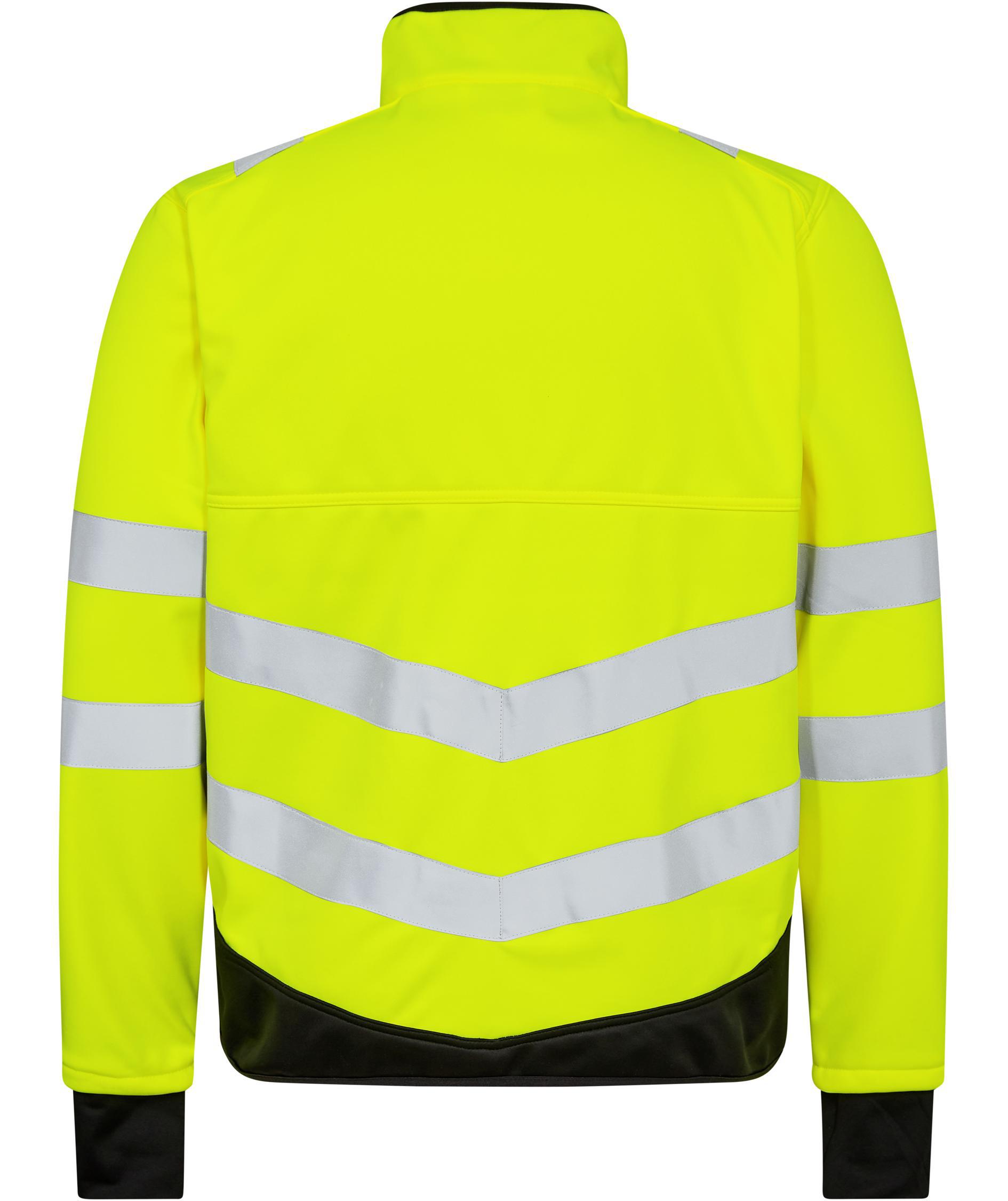 Engel Safety softshell jacket, Hi-vis Yellow/Black