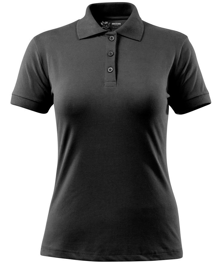 Mascot Crossover dame polo T-shirt, Dyb sort, large image number 0