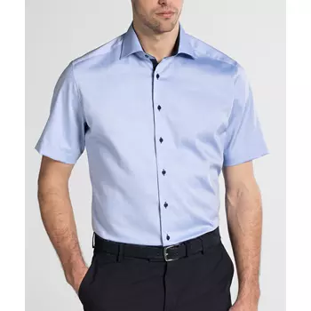 Eterna Fein Oxford Modern fit kortärmad skjorta, Blå