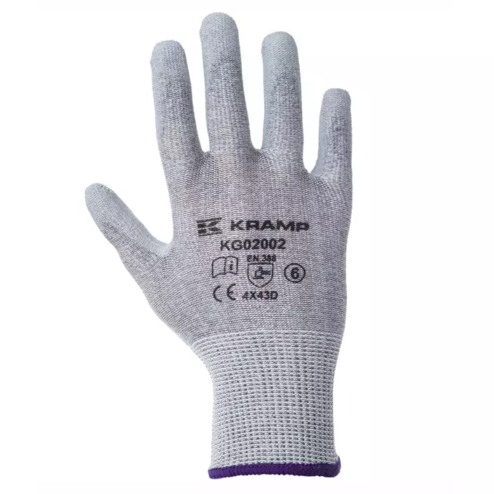 Kramp cut protection gloves Cut D, Grey, large image number 0