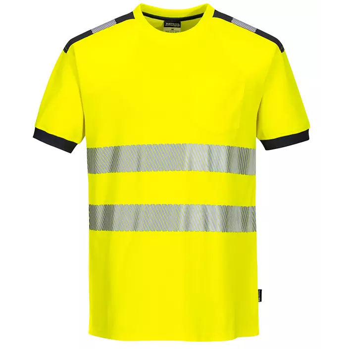 Portwest PW3 T-shirt, Hi-vis Yellow/Grey, large image number 0