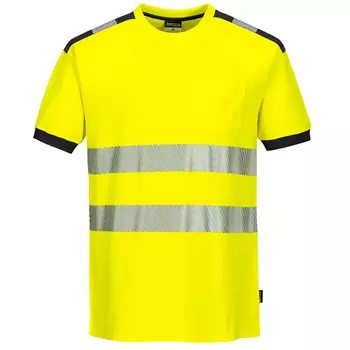 Portwest PW3 T-shirt, Hi-vis Yellow/Grey