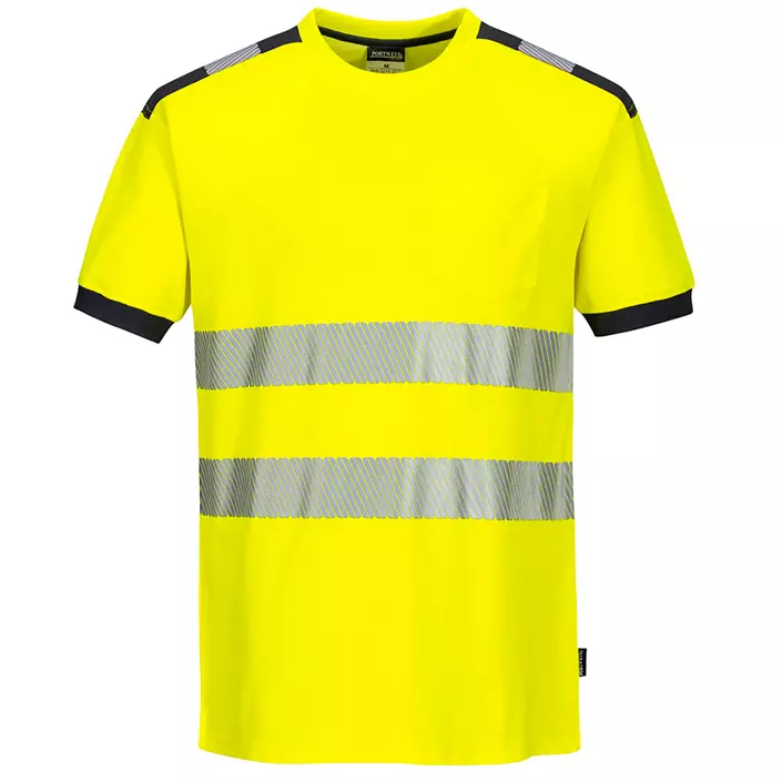 Portwest PW3 T-shirt, Hi-vis Yellow/Grey, large image number 0
