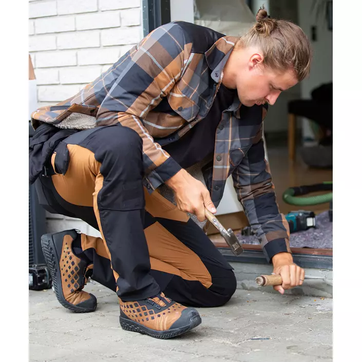 Mascot Customized flanellskjorta jacka, Nötbrun, large image number 6