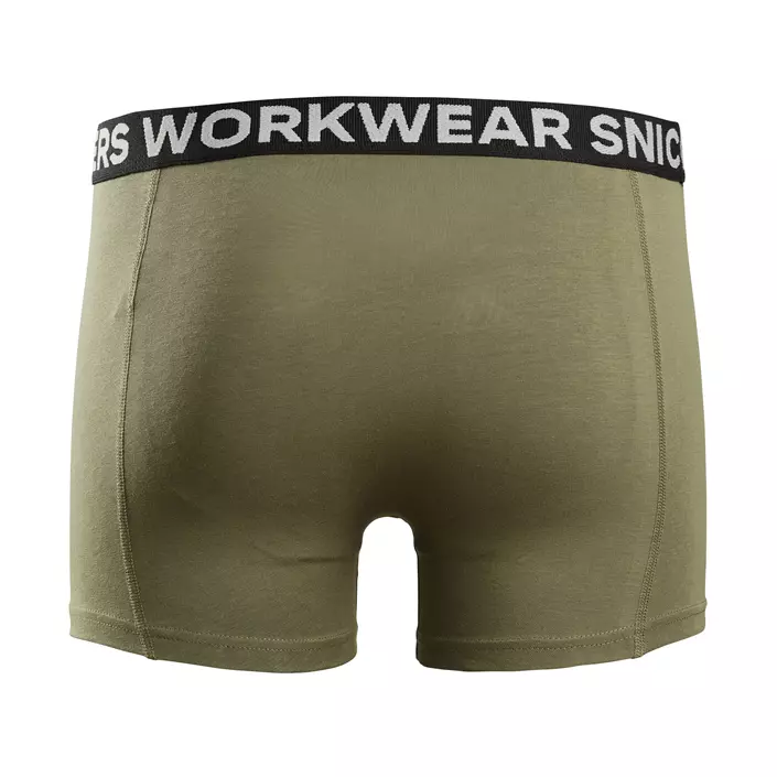 Snickers 2-pak Boxershorts, Navy/Khaki Green, large image number 4