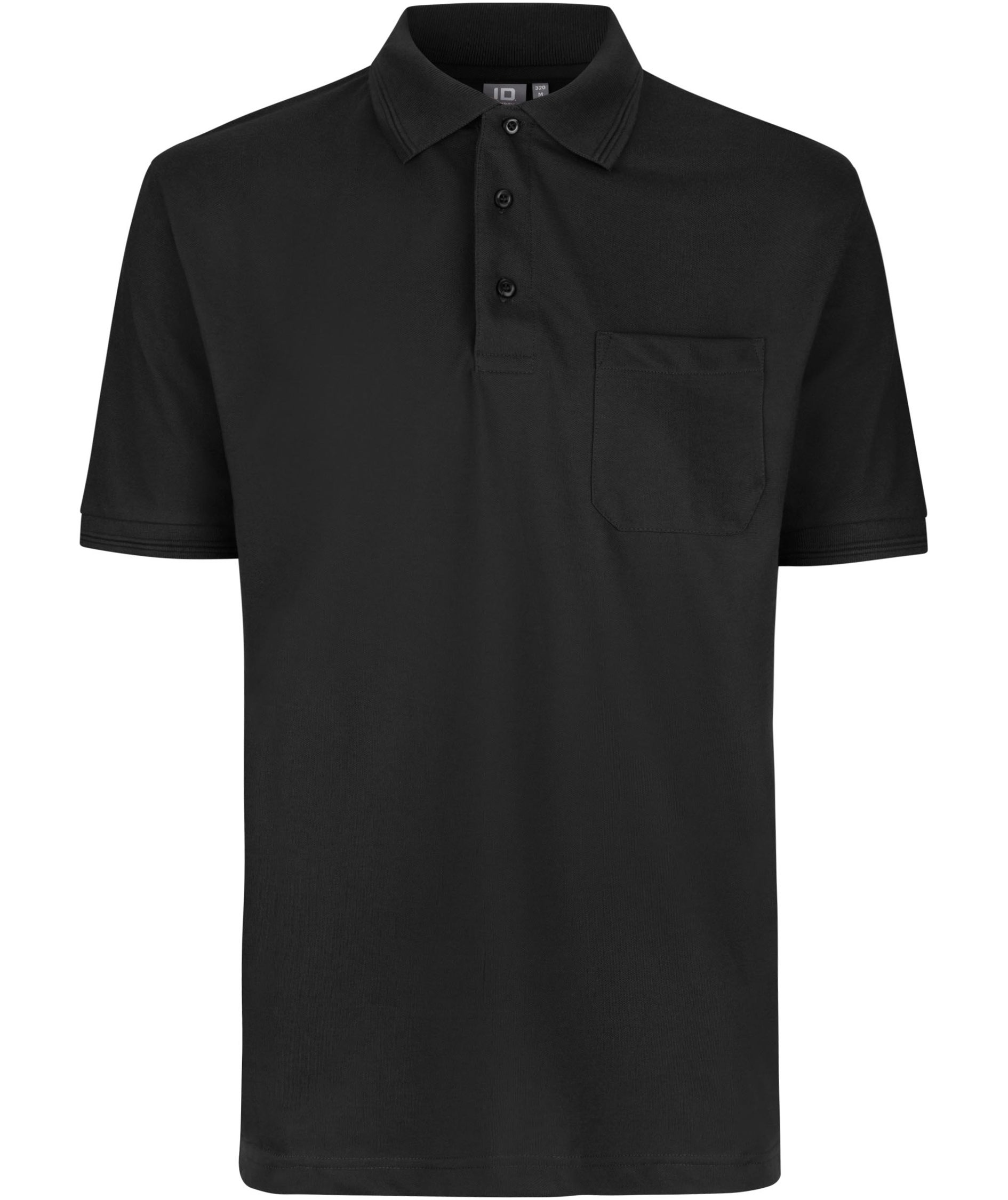 ID PRO Wear Polo shirt with chest pocket, Black