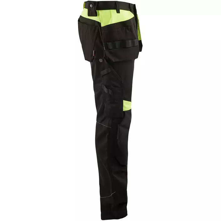 Blåkläder arbejdsbukser, Sort/Hi-Vis Gul, large image number 3
