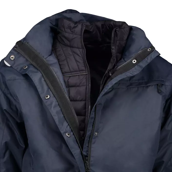 Pitch Stone Active-Pro Zip-in regnjakke, Navy, large image number 11
