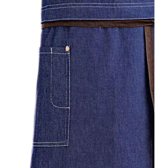 Kentaur Raw smækforklæde med lommer, Denimblå, Denimblå, large image number 2