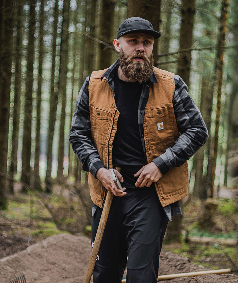 Carhartt Montana Duck Weste, Carhartt Brown