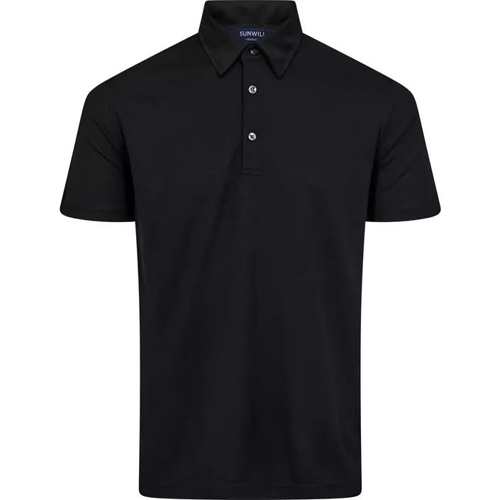 Sunwill polo shirt, Black, large image number 0
