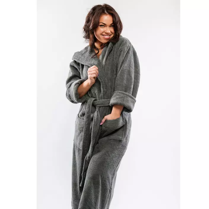 Queen Anne dressing gown, Grey, large image number 1