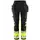 Fristads Green women's craftsman trousers 2663 GSTP full stretch, Hi-vis Yellow/Black, Hi-vis Yellow/Black, swatch