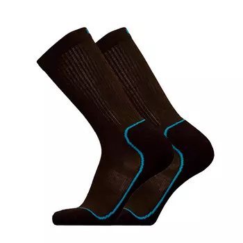 UphillSport Kevo trekking socks with merino wool, Black/Blue