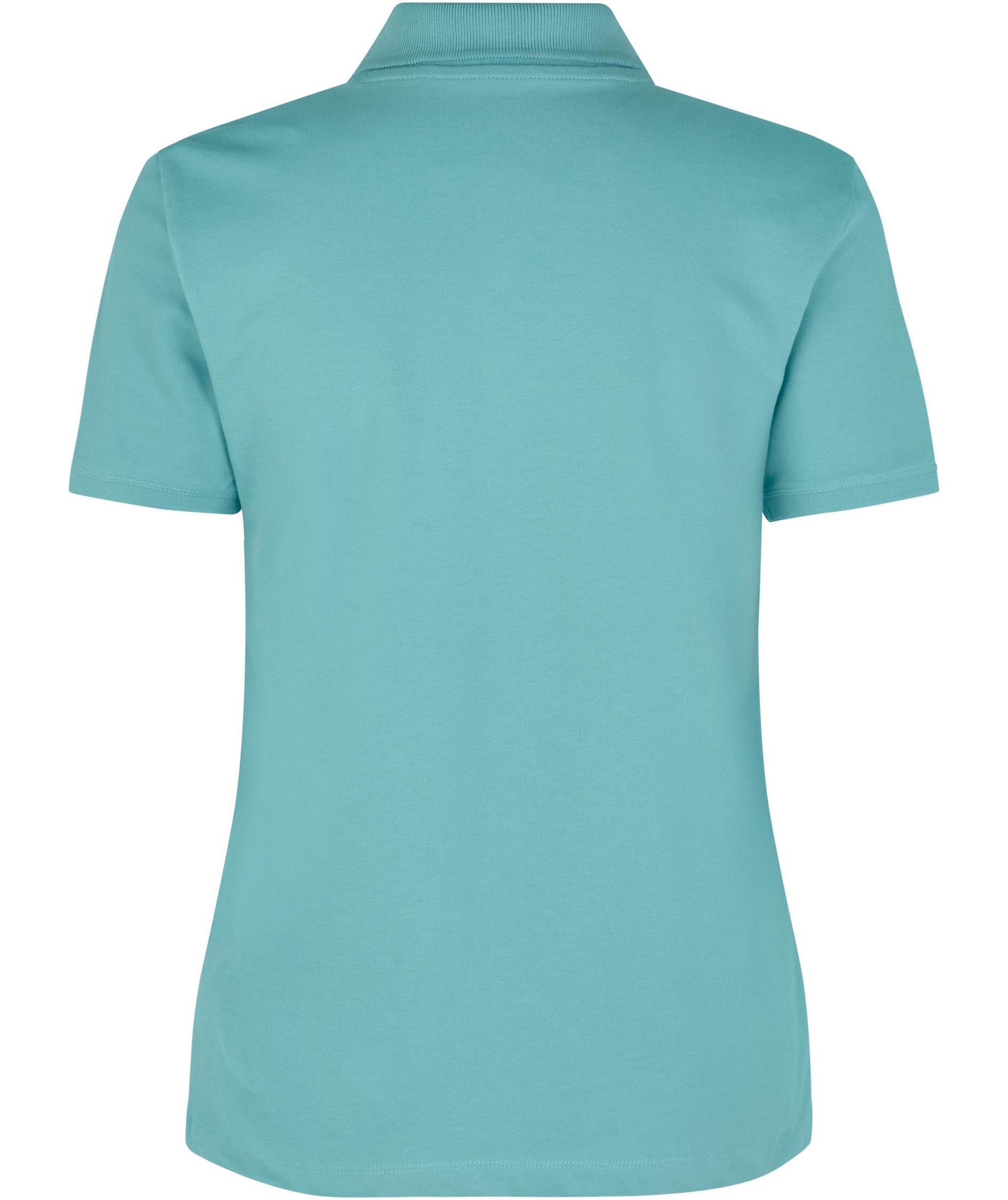 ID organic women's polo shirt, Dusty Aqua, large image number 1