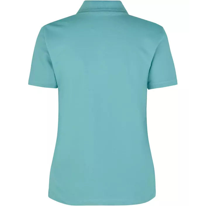 ID organic women's polo shirt, Dusty Aqua, large image number 1