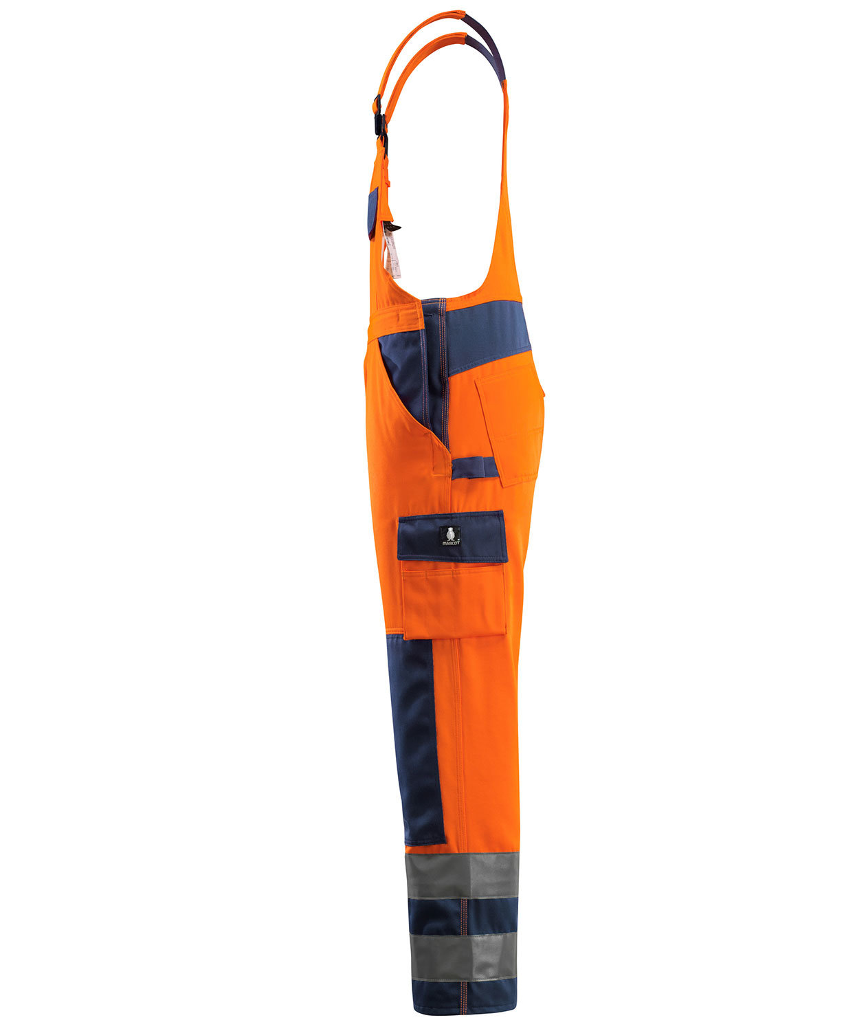 Mascot Safe Compete Barras bib and brace, Hi-vis Orange/Marine, large image number 3