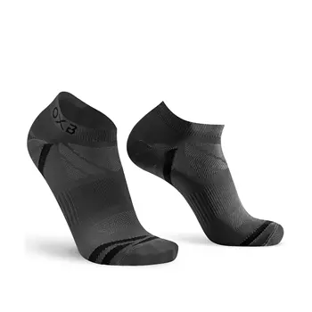 Oxyburn Everyday 2-pack ankle socks, Antracit Grey/Black