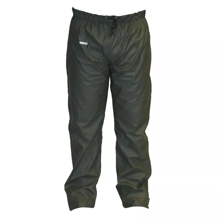 Ocean Weather Comfort PU rain trousers, Olive Green, large image number 0