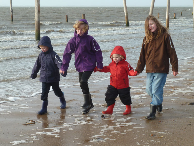 Ocean Tech softshell jacket for kids, Marine Blue, large image number 4