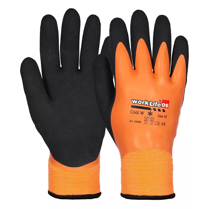 OS Worklife Cool W Handschuhe, Schwarz/Orange, large image number 0
