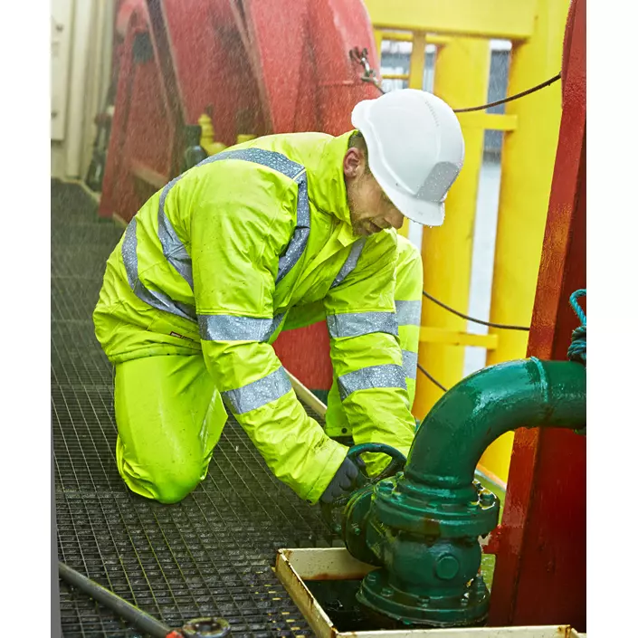 Lyngsøe Multinorm PU vinterjakke, Hi-Vis Gul, large image number 1