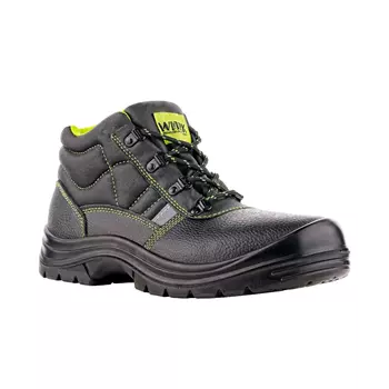 Worktime Stockholm safety boots S1, Black/Green