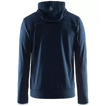 Craft Leisure hoodie med blixtlås, Mörk marinblå