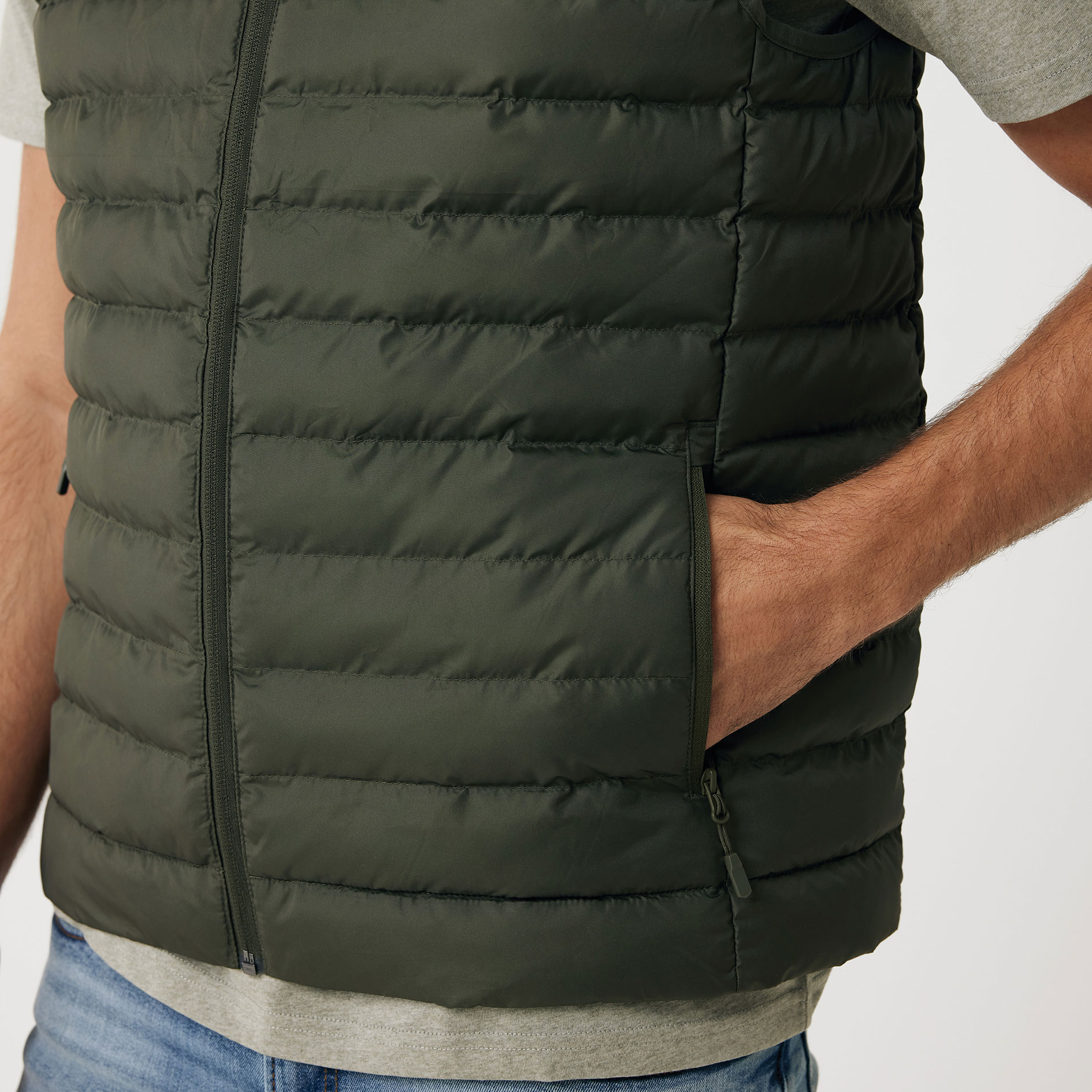 Iqoniq Meru vest, Khaki, large image number 4