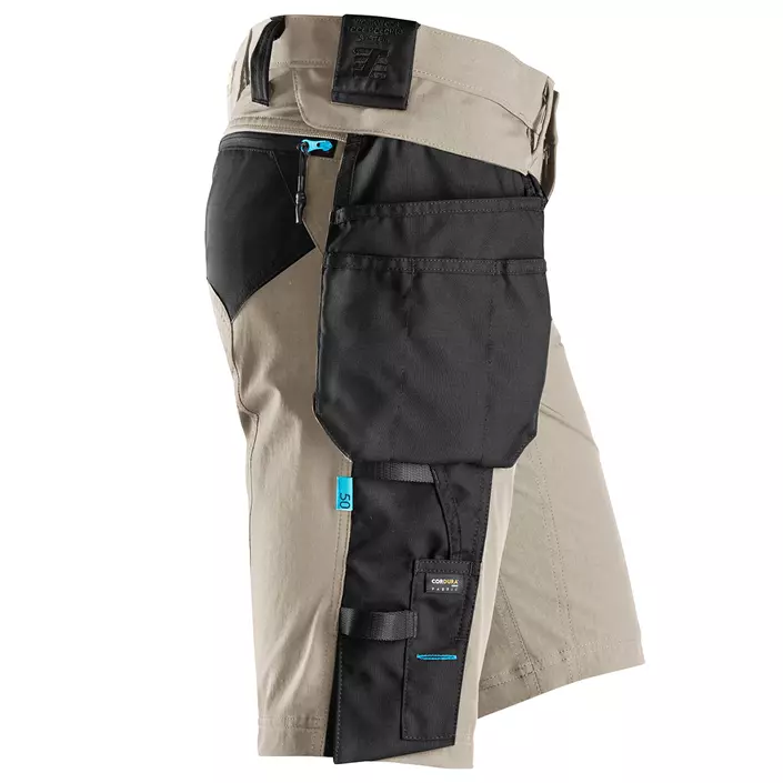 Snickers LiteWork craftsman trousers 6108 full stretch, Khaki/Black, large image number 2