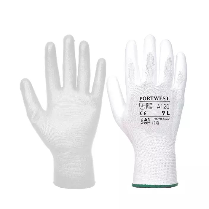 Portwest A120 work gloves, White, large image number 0