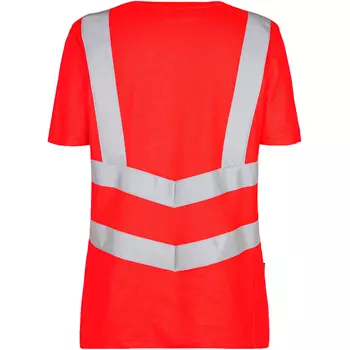 Engel Safety dame T-shirt, Hi-Vis Rød
