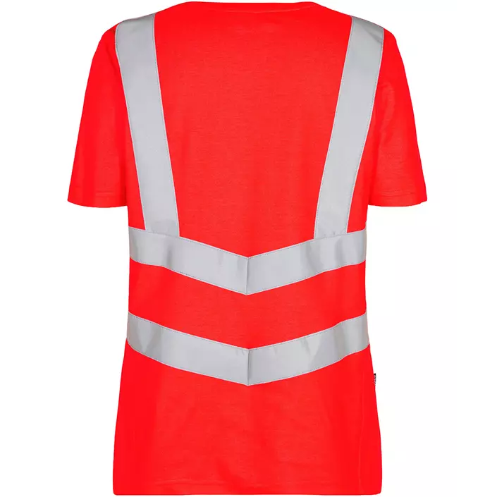 Engel Safety dame T-shirt, Hi-Vis Rød, large image number 1