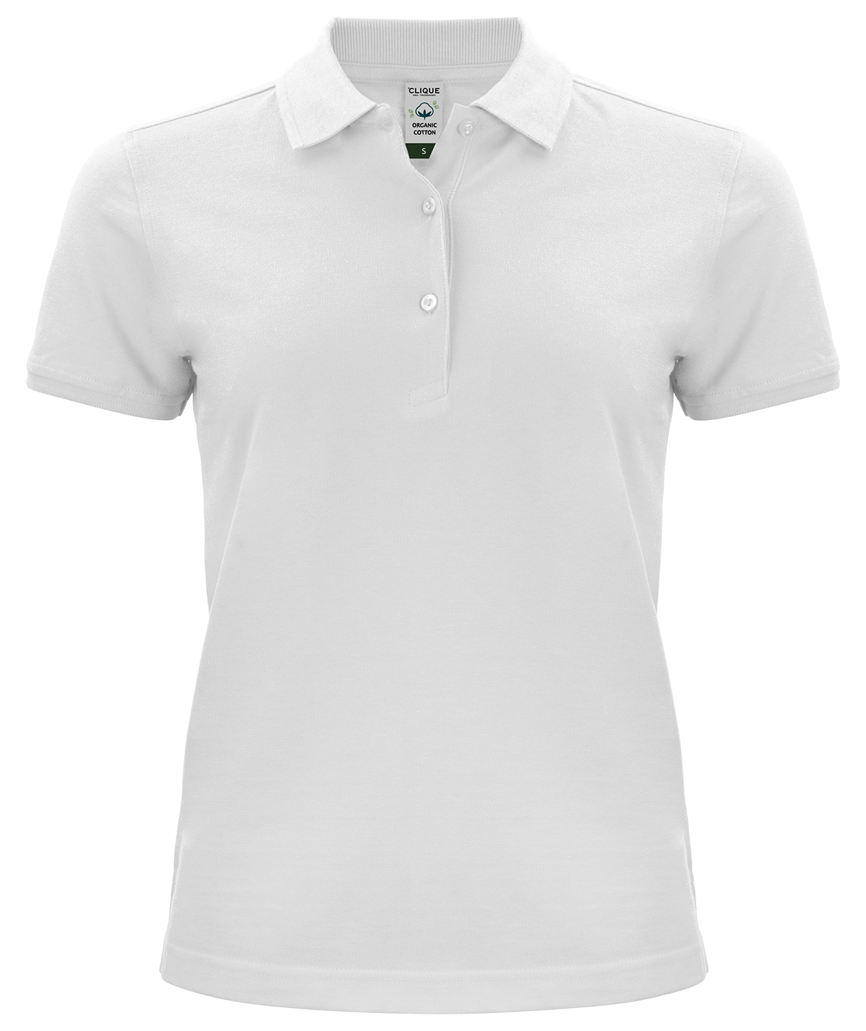 Clique Classic women's polo shirt, White, large image number 0
