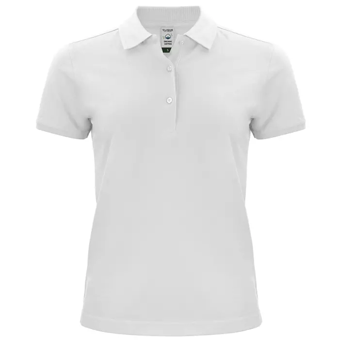 Clique Classic dame polo T-skjorte, Hvit, large image number 0