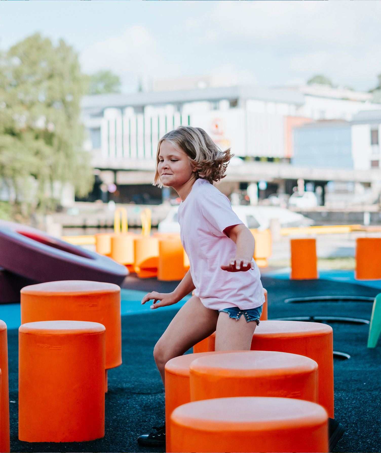 YOU Classic T-shirt till barn, Rosa, Rosa, large image number 2