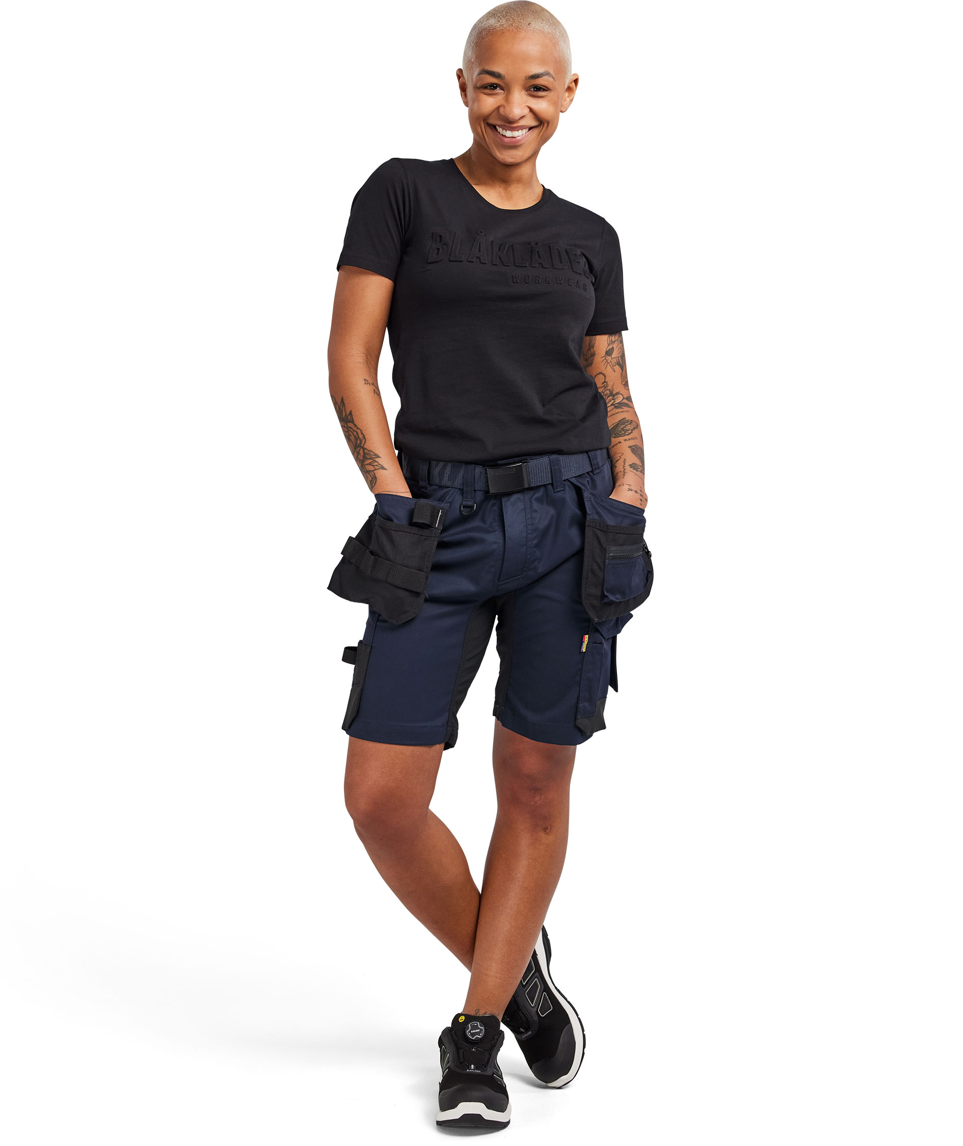 Bl&aring;kl&auml;der women's craftsman shorts, Dark Marine Blue
