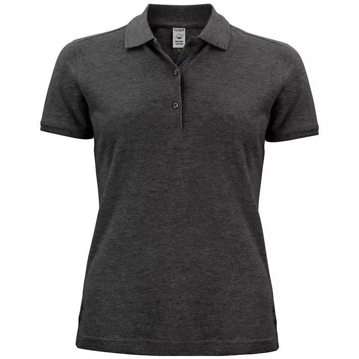 Clique Classic Damen Poloshirt, Anthracite melange, large image number 0