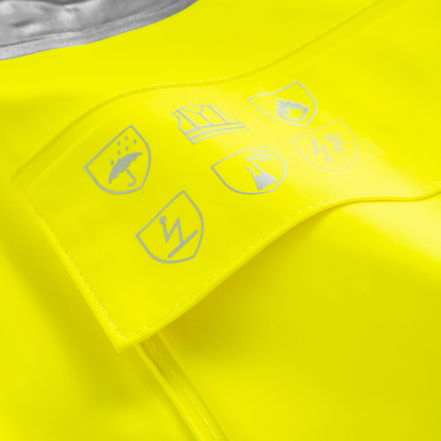 Lyngs&oslash;e Multinorm regnjakke, Hi-Vis&nbsp;Gul, large image number 4