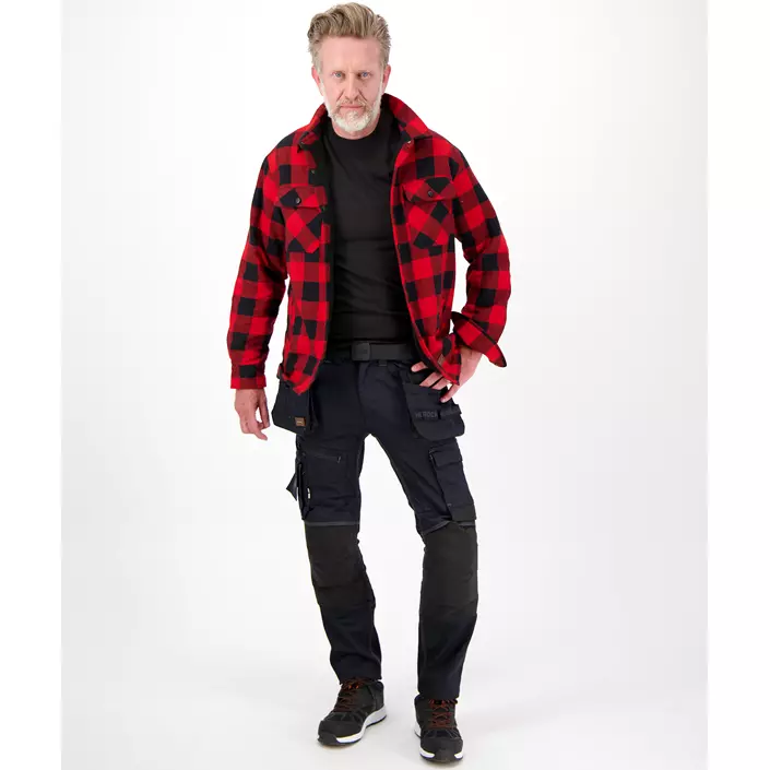 HEROCK Puro shirt jacket, Dark Red/Black, large image number 1