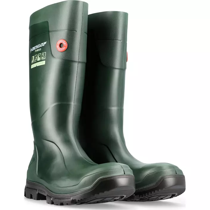 Dunlop Purofort FieldPro rubber boots O4, Green, large image number 2