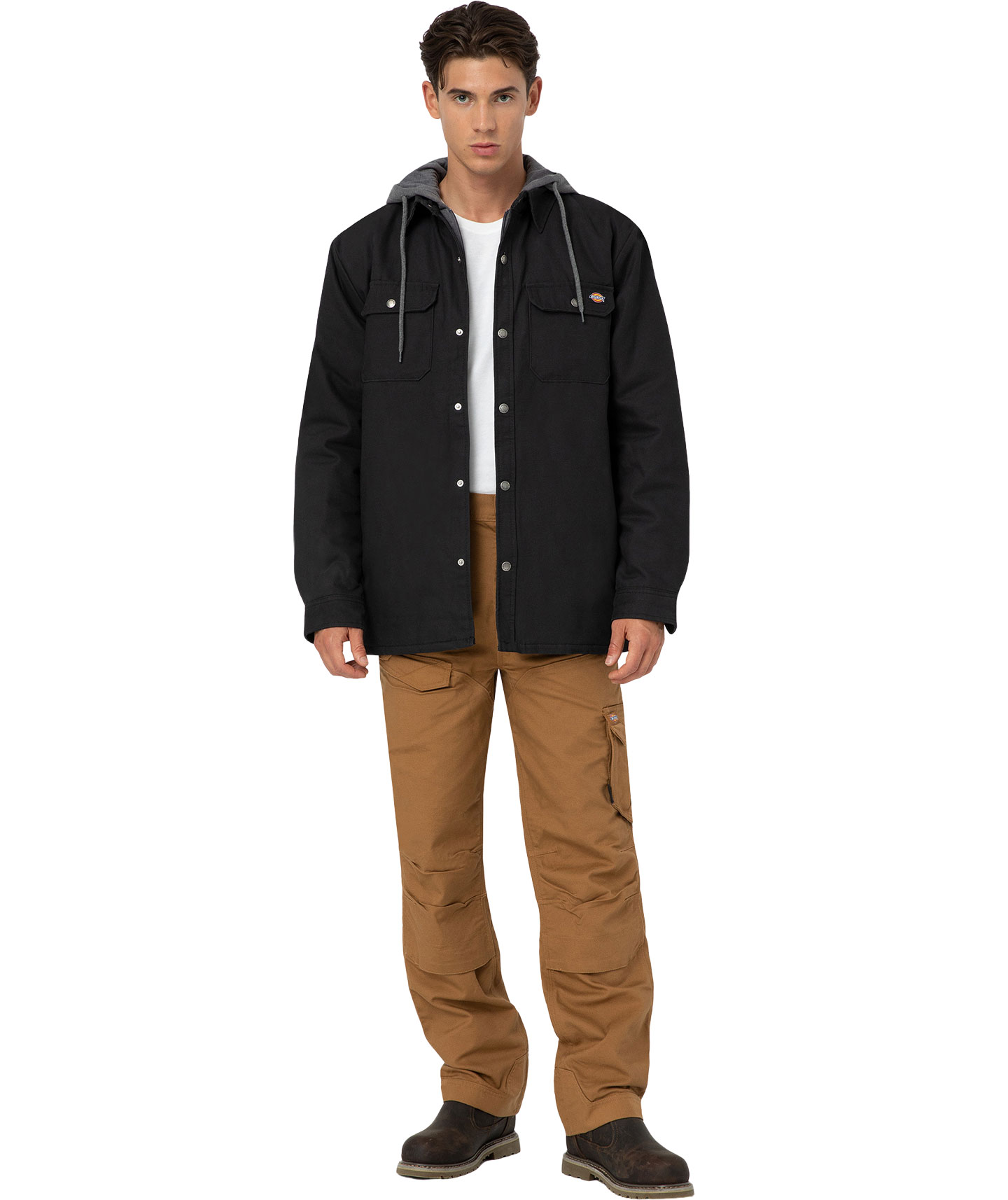 Dickies TechDuck h&aring;ndverksbukse, Rinsed Brown Duck, large image number 7